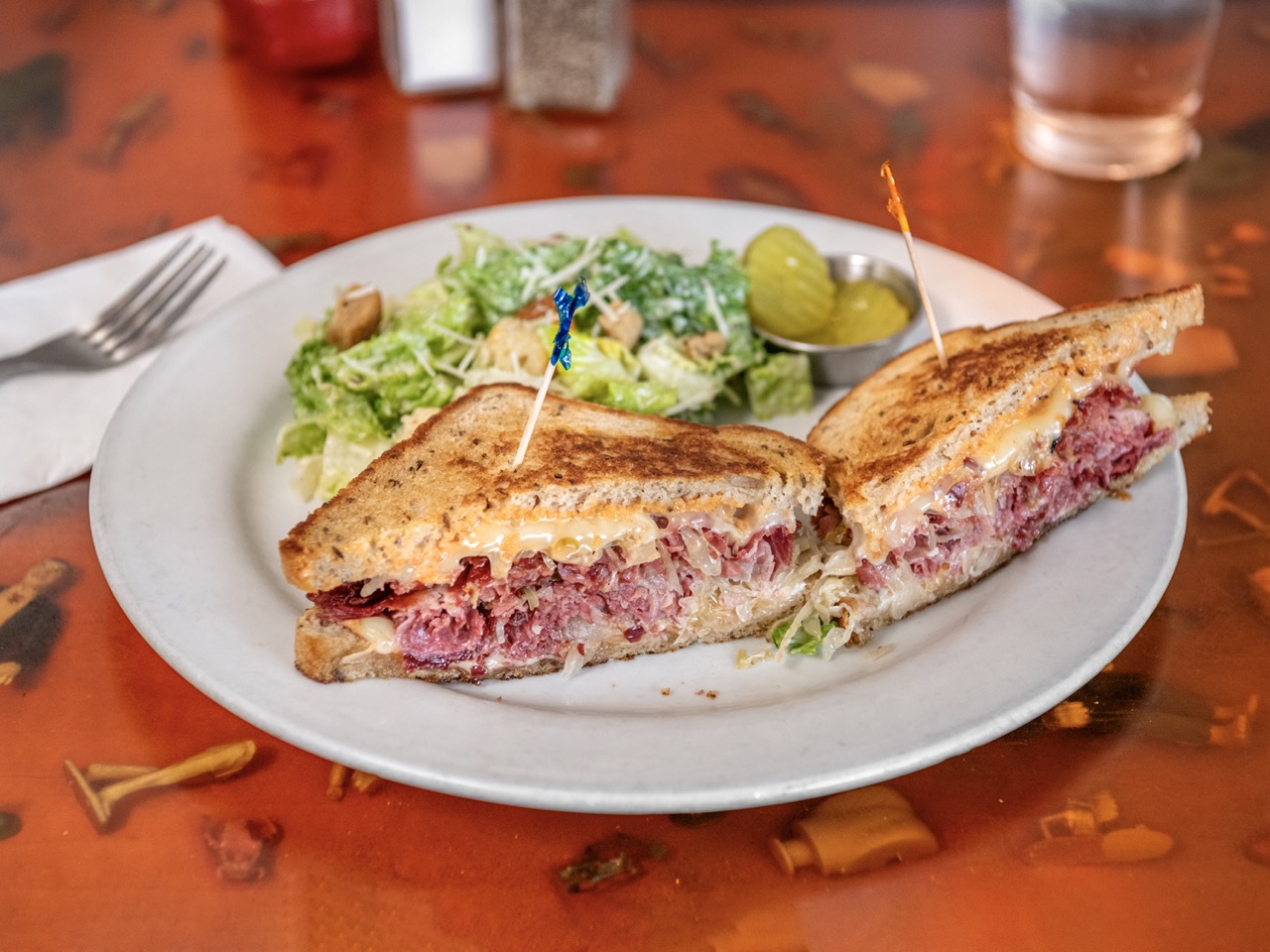Classic Reuben at Rudy's Can't Fail Cafe
